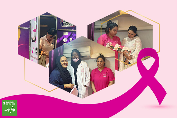 حملة التوعية بسرطان الثدي بالتعاون مع القافلة الوردية في الإمارات
